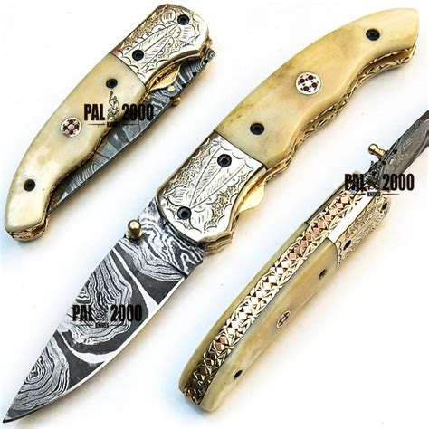 Damascus Steel Folding Pocket Knives Best Handmade Knife 9452