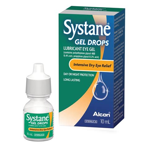 Systane® ultra lubricant eye drops is a sterile solution containing polyethylene glycol 400, propylene glycol, hydroxypropl guar, sorbitol, aminomethylpropanol, boric acid, potassium chloride, sodium chloride and polyquad® (polidronium chloride). Buy Gel Drops Lubricant Eye Gel 10 mL by Systane Online ...