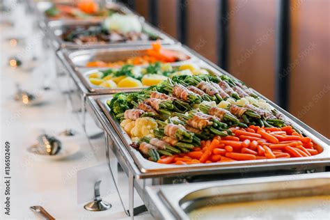 Catering Wedding Buffet Food Table Stock Photo Adobe Stock
