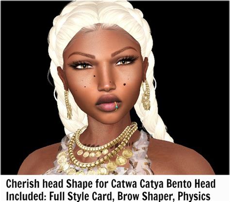 Second Life Marketplace Cherish Shape For Catwa Catya Bento Head By