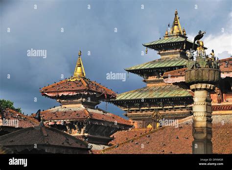 Corazón De Katmandú Vista Del Templo De Taleju El Rey Pratap Malla En