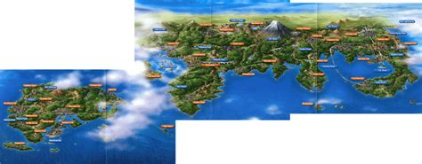 An Official Map Of Kanto Johto And Hoenn From The Anime Translated
