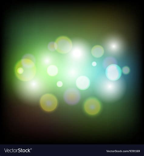 Colorful Abstract Bokeh Light Background Vector Image