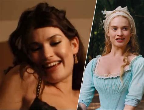 Lily James Strips Off In Saucy Pre Cinderella Role But Is It All It