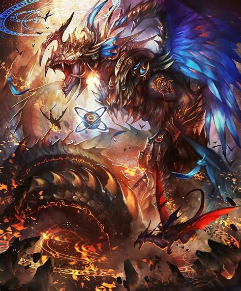Ouroboros Shadowverse And Shingeki No Bahamut Dragon Artwork