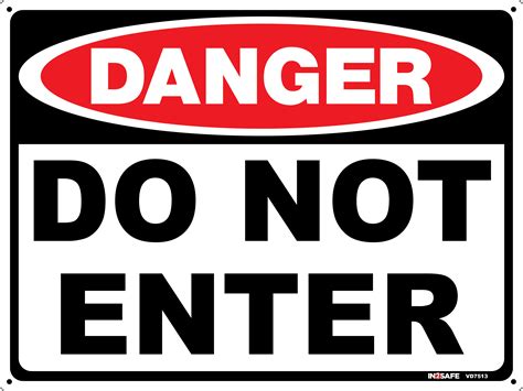 Danger Do Not Enter Sign Westland Workgear