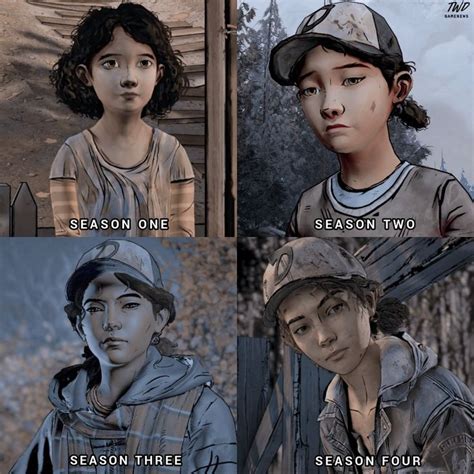 Clementine Through The Years The Walking Dead Telltale Clementine
