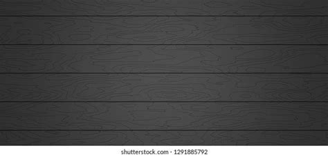 Panoramic Black Plywood Texture Background Natural Stock Photo
