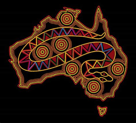 Rainbow Serpent Aboriginal Art