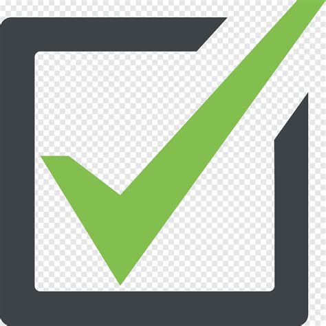Green Check Logo Checkbox Emoji Check Mark Symbol Che