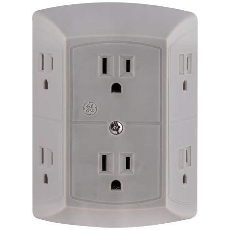 Cords Adapters And Multi Outlets 2 Pack Ge Grounded Adapter Six Outlet