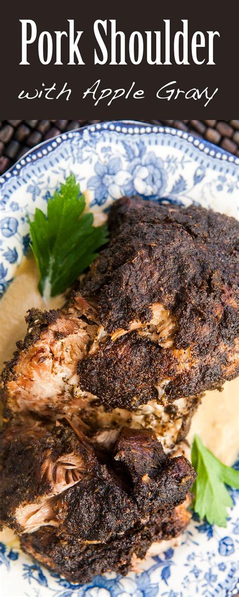 It works beautifully with leftover roast meat as well as pasta or baked potatoes. Slow Roasted Pork Shoulder with Savory Apple Gravy | Recipe in 2020 | Slow roasted pork shoulder ...
