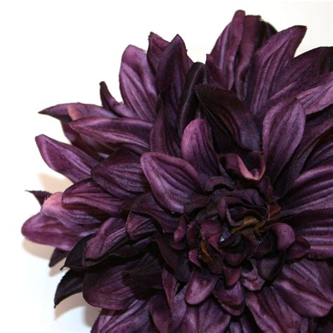 1 enormous deep purple silk dahlia artificial flower etsy artificial flowers purple dahlia