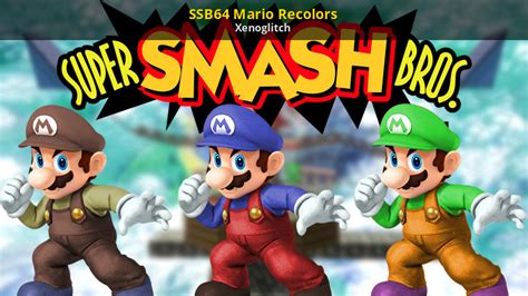 Ssb64 Mario Recolors Super Smash Bros Wii U Mods