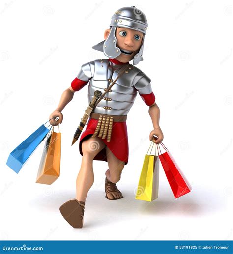 Fun Roman Soldier Stock Illustration Image 53191825