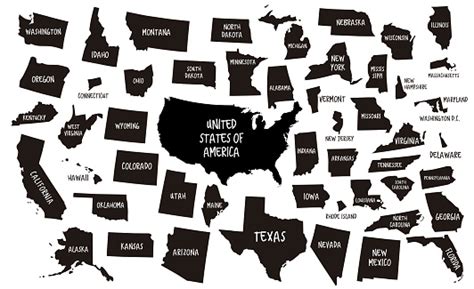 Usa And 50 States Maps Stock Illustration Download Image Now Istock