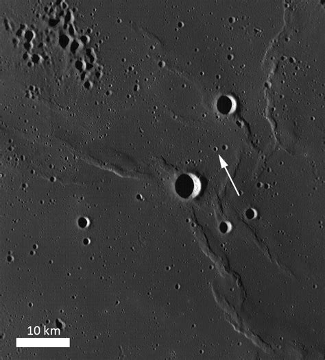 Small Crater In Oceanus Procellarum Lunar Reconnaissance Orbiter Camera