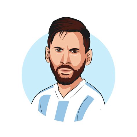 Lionel Messi Vector 16804355 Vector Art At Vecteezy