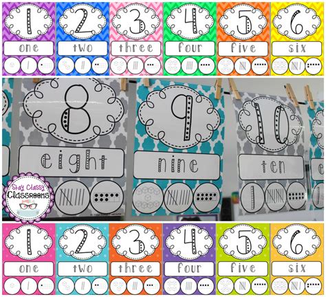 Number Posters 1 20 Plus Decades 30 100 Perfect For Year 1 3