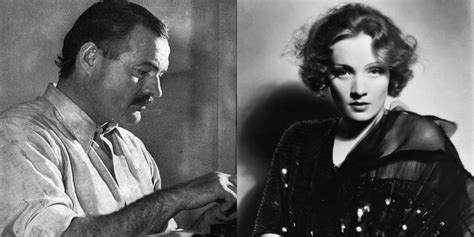 Lettre d Ernest Hemingway à Marlene Dietrich Comme tu atterrirais