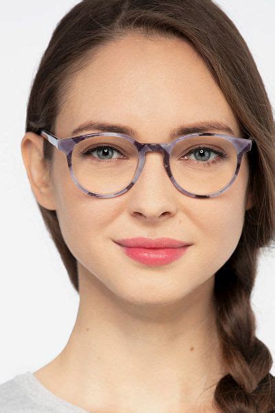 Striped Round Prescription Eyeglasses Medium Full Rim Acetate Eyewear Lariat Fashion Eye