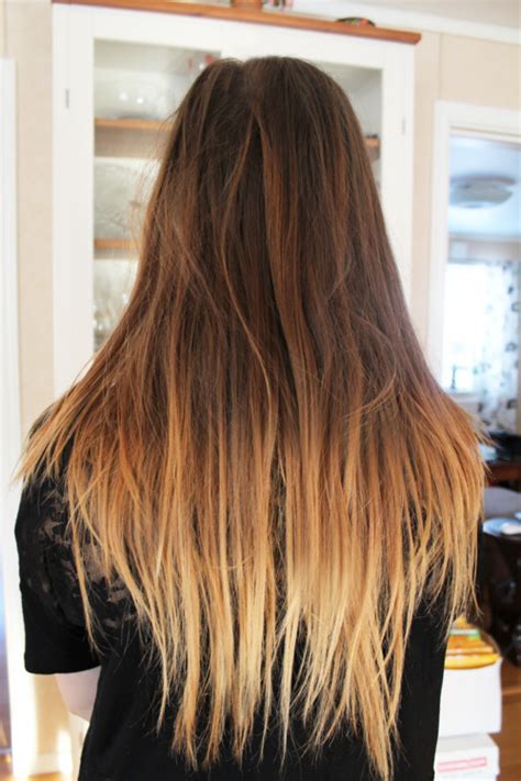 Long Ombre Hair 2014 Straight Choppy And Dip Dyed Long Style Hairstyles Weekly