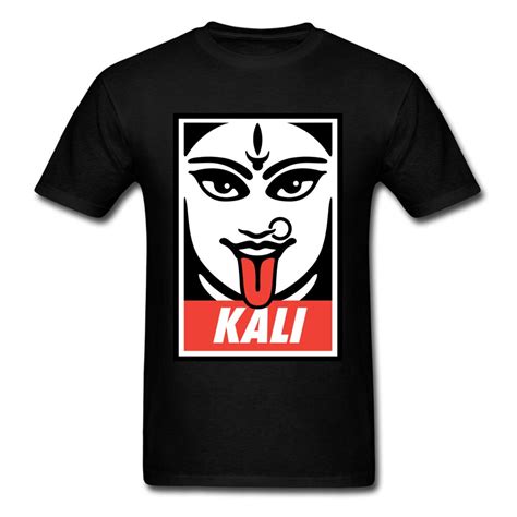Indische Göttin Kali T Shirt Sex Pin Up Poster Männer T Shirt Hipster