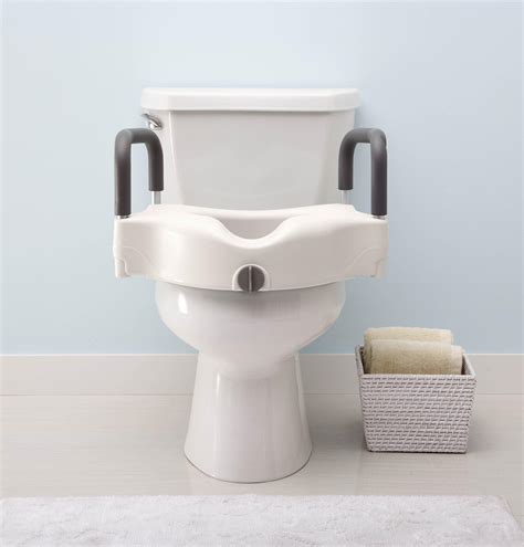 Medline Locking Elevated Toilet Seat With Arms Health