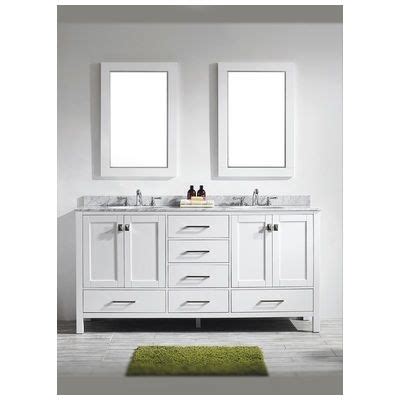 Eviva storehouse 84 ➤➤➤ dark grey color double bathroom vanity, white carrera marble top. Eviva Aberdeen 72 Transitional White Bathroom Vanity With ...