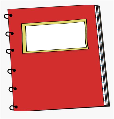 Notebook Clipart Red Spiral Notebook Clip Art Clipart Clipart