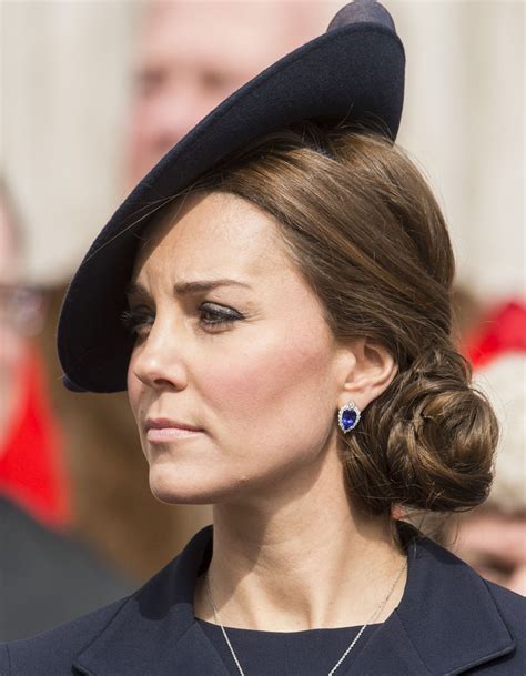 Kate Middleton Wears A Stunning Updo Under At Hat Glamour