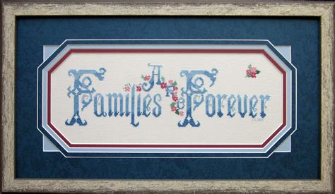 1500 x 1000 jpeg 453 кб. Families are Forever cross stitch. Framed by Frameworks of ...