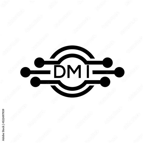 Dmi Letter Logo Dmi Best White Background Vector Image Dmi Monogram