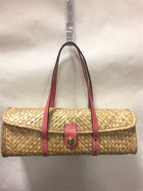 Kate Spade Basket Weave Bag W Dustcover 8999 Retails For 26900