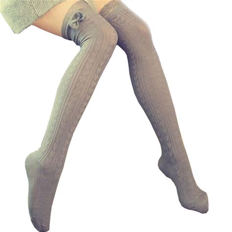 Women Women Girls Thigh High Over The Knee Socks Long Cotton Stockings Warm Socks Clothing