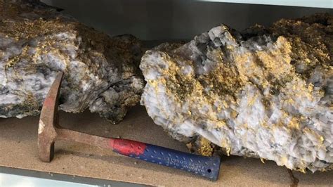 Huge Gold Encrusted Rocks Unearthed In Australia Bbc News