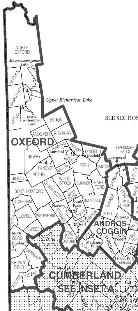 Oxford County Maine Maps