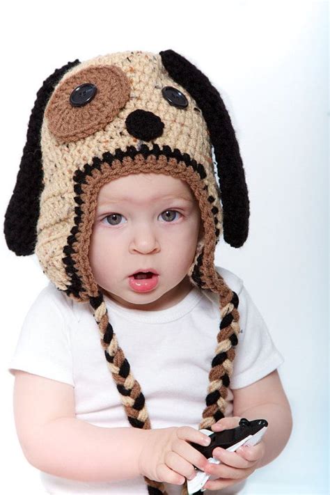 Puppy Hat Winter Hat Photo Prop Animal Hat Crochet Etsy Crochet