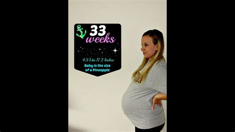 33 Weeks Pregnant And Belly Shot Youtube