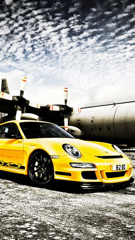 Porsche Auto Car Yellow Hd Phone Wallpaper Peakpx