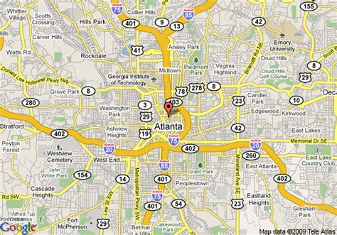 29 Maps Of Downtown Atlanta Maps Database Source
