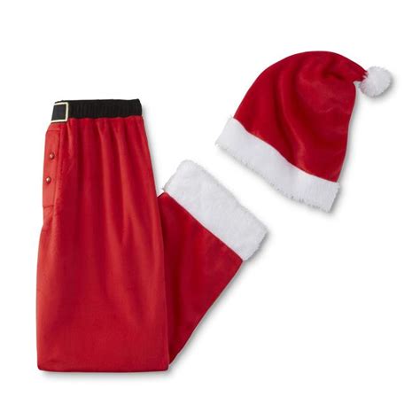 Joe Boxer Men S Christmas Pajama Pants And Santa Hat