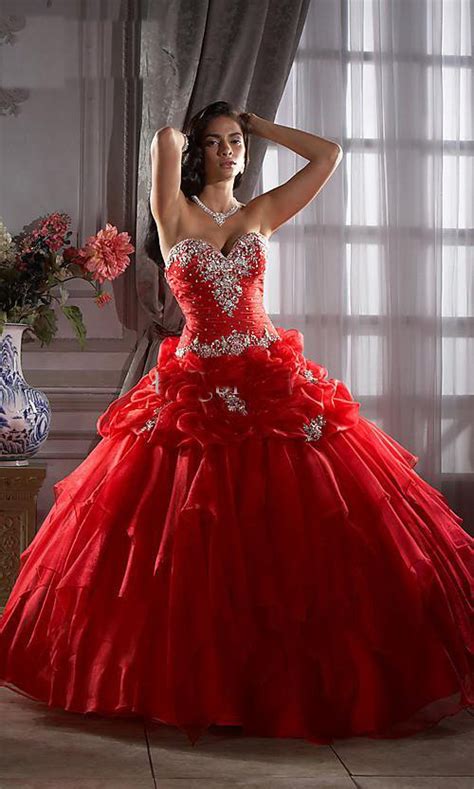 Red Quinceanera Dresses Picture Collection