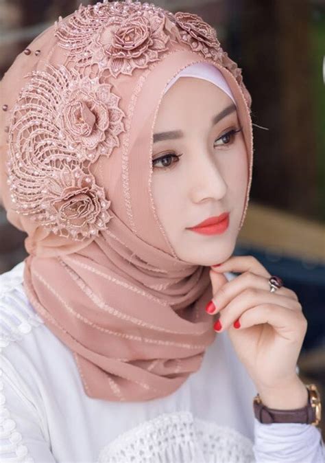 2018 New Wedding Party Show Headcover Wrap Muslim Scarf Hijabs For