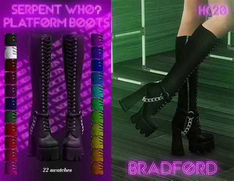 Serpent Who Platform Boots Hc20 Murphy X Bradford X Noctis Sims