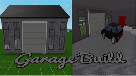 Garage Build Roblox Bloxburg Youtube