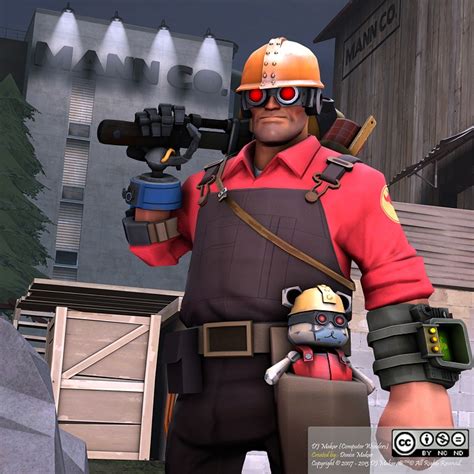Sfm Tf2 Red Engineer Csteampicpaperduck By