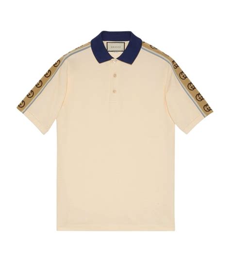 Gucci Cotton Monogram Polo Shirt Harrods US
