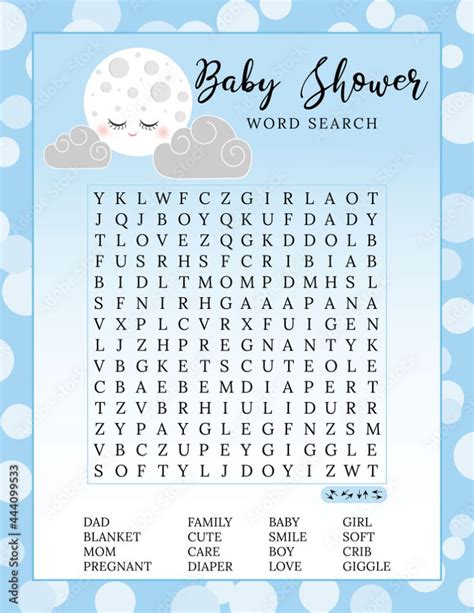 Sopa De Letras Para Baby Shower Niño Seguidores Online ️