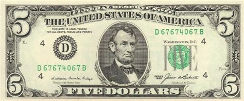 1985 5 Dollar Bill Learn The Value Of This Bill